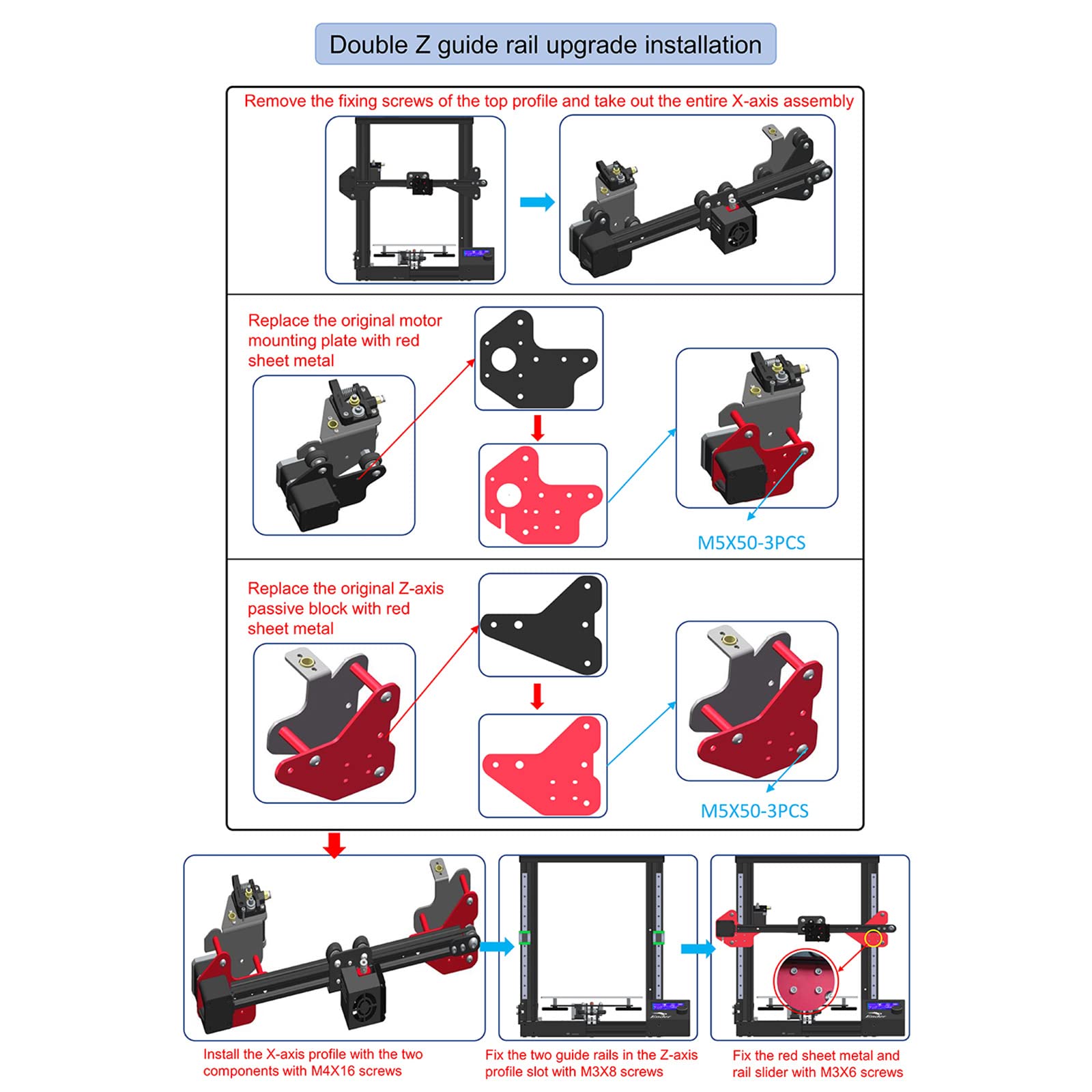 Drucker Z MGN12C Linear Guide Kit Mit Fixplattenmontage Klammer Für Ender-3 3S V2 CR10/10S/10 Linear Guide Kit