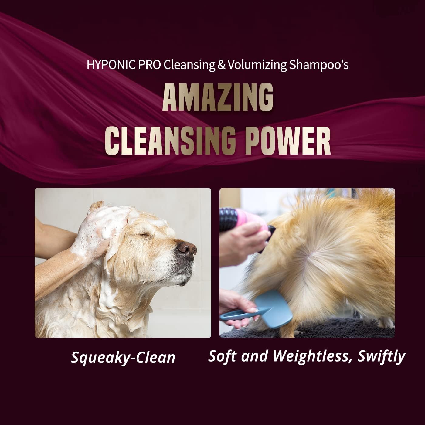 HYPONIC Pro Shampoo for All Dogs Deep Cleansing 1Gal (3.8L)