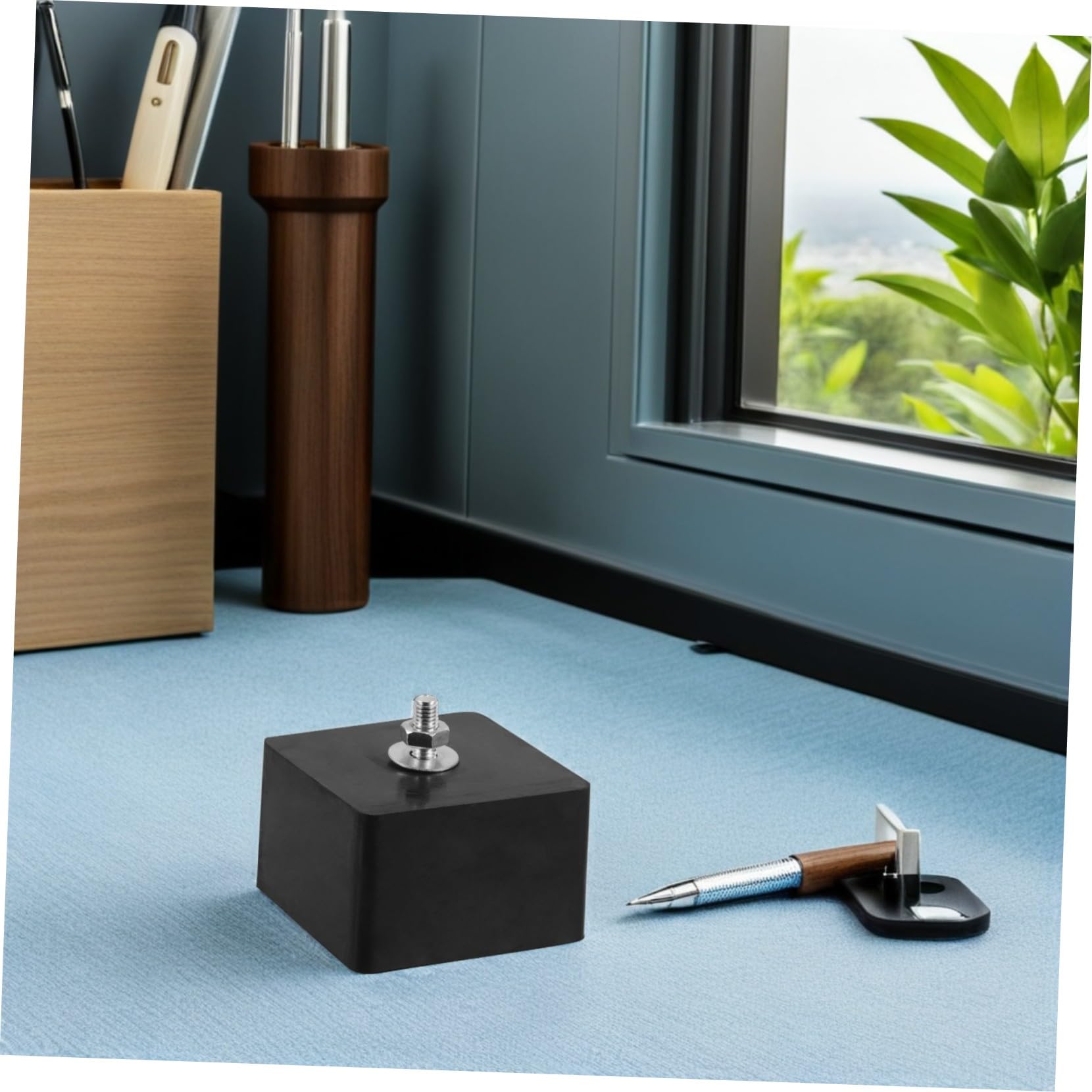 Didiseaon 4 Piezas Soportes Antivibración de Goma Gruesa para Aire Acondicionado Amortiguadores de Choque Resistentes para Montaje Exterior Almohadillas Antiruido y Absorción de