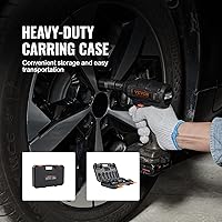 Vista 6 de Vevor - Juego de 1/2 pulgada de enchufes de impacto de 9 piezas, juego de enchufes profundos métricos 29-38 mm, juego de enchufes de eje de 6 puntas