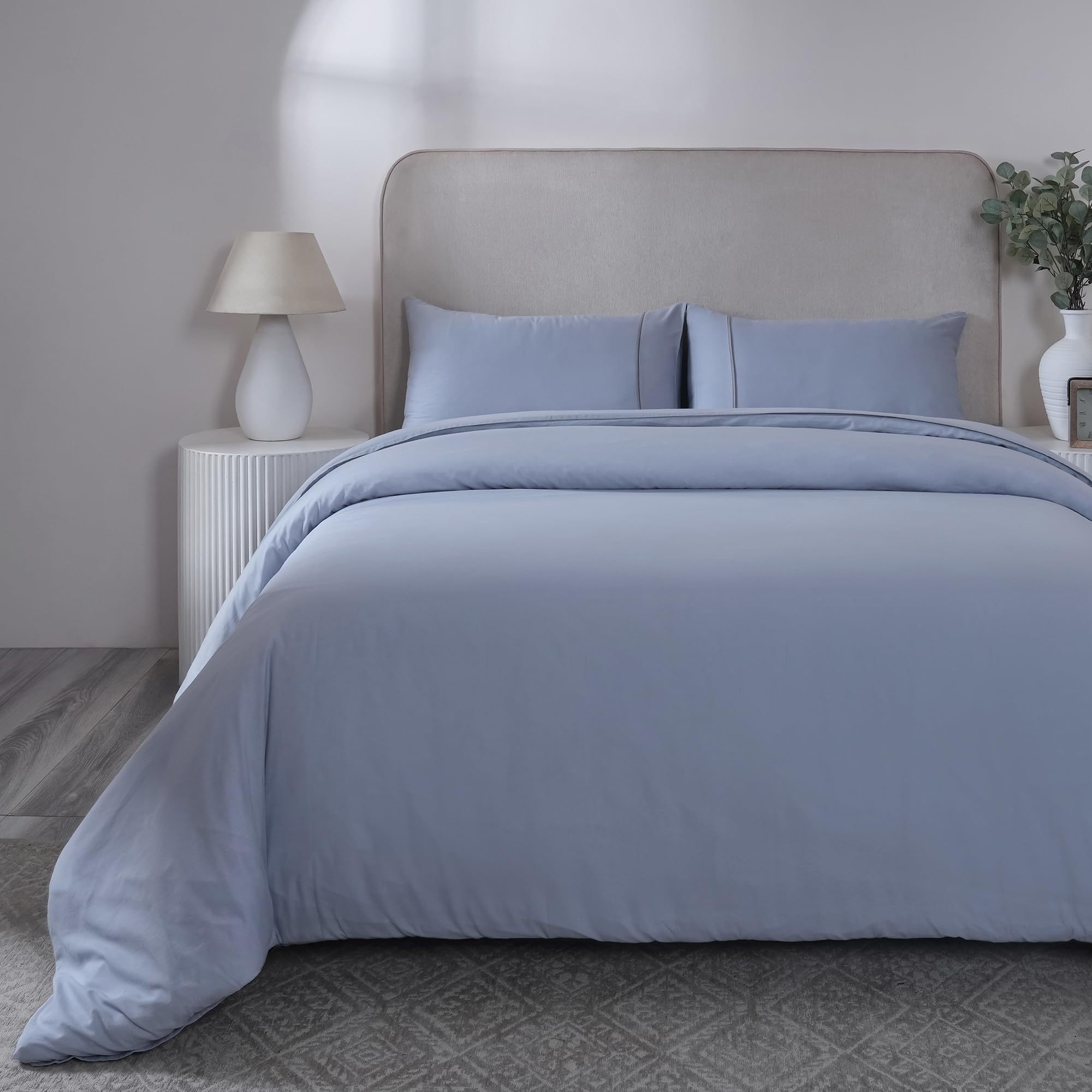 maspar 100% Cotton King Size Solid Duvet Cover for Winter- 275x228 CM-image-23