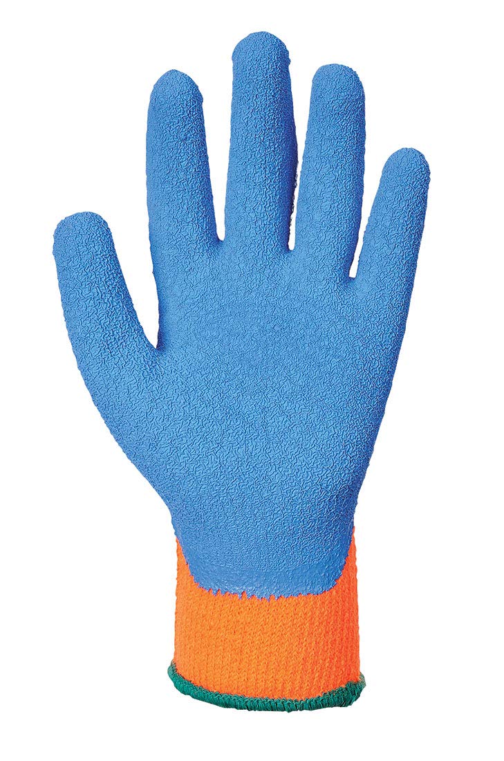 Portwest A145 Cold Protection Grip Glove - Latex Orange/Blue, Medium, Orange / Blue - Image 3