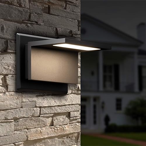Miniatura 1 de Lustrlach Luz de porche al aire libre, accesorio de pared exterior moderno LED para puerta delantera con IP54 impermeable para jardín, patio,