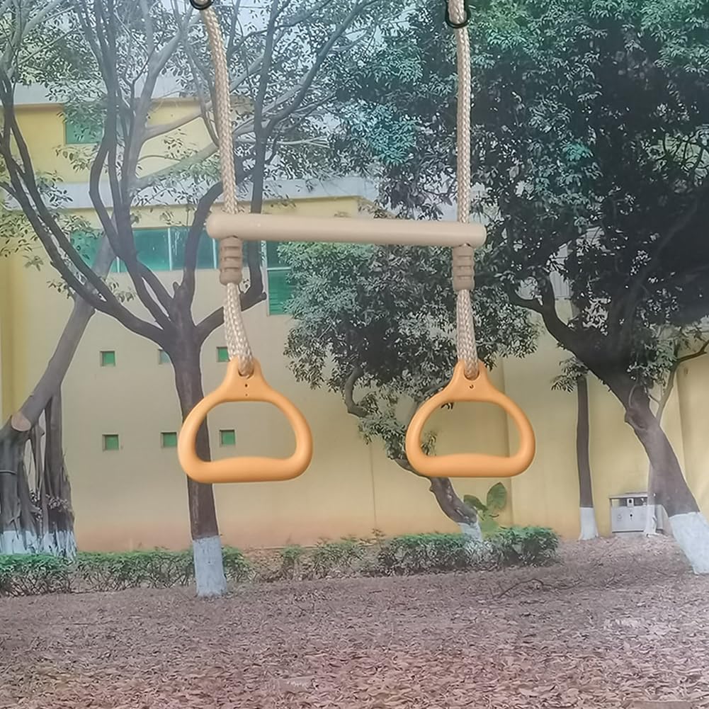 Barra de columpio de trapecio ajustable para niños y adultos, versátil juego de columpio ajustable en altura para gimnasio en casa y parque infantil, divertidas actividades de fitness para todos