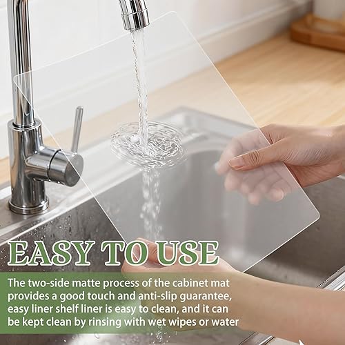 Miniatura 6 de Tecmisse Mantel individual de plástico resistente al calor, lavables, manteles individuales transparentes para mesa, comedor, cocina, manualidades y