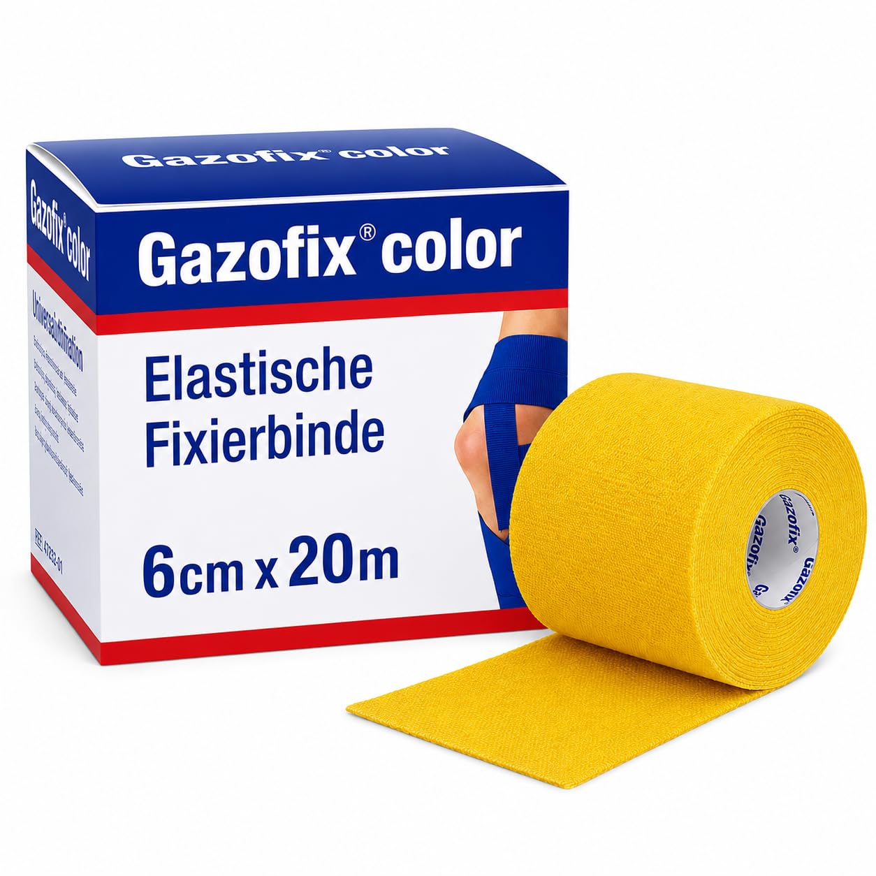 Gazofix 47331 bande de fixation jaune 6 cm x 20 m - 2