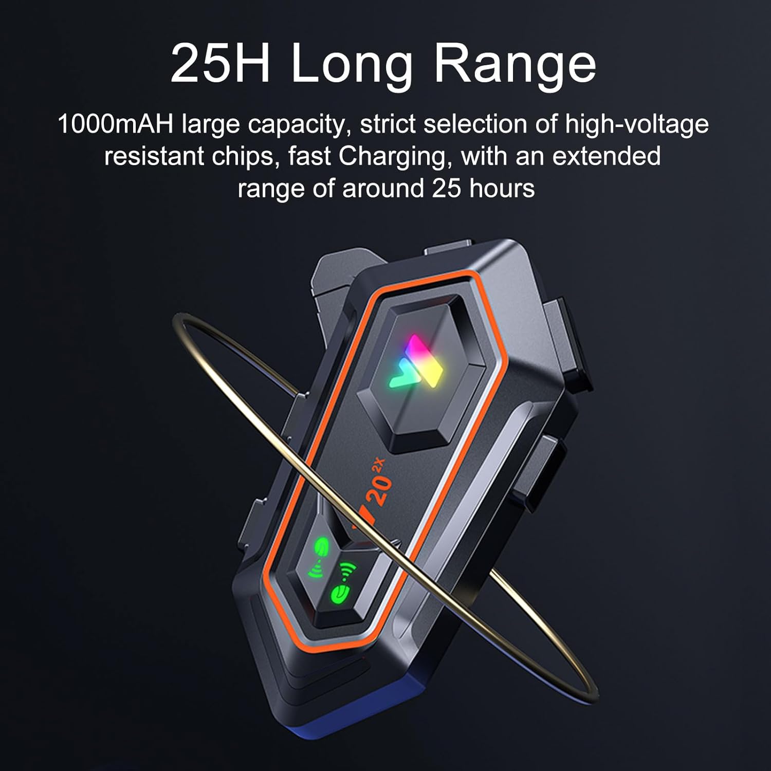 25H Long Range and 1000mAh battery capacity