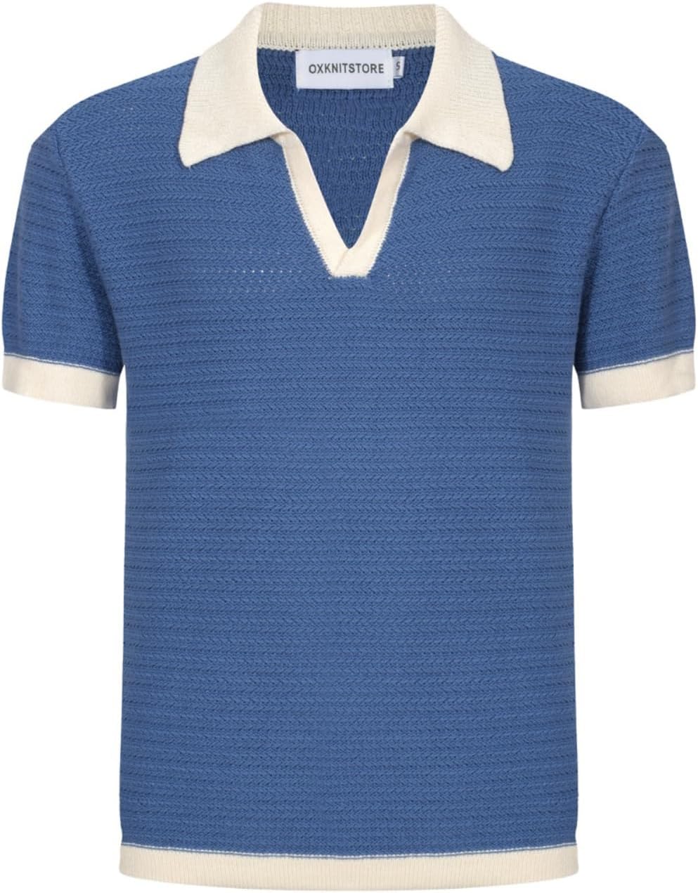 OXKNIT Mens Knit Polo Shirts Vintage Short Sleeve Togo Ubuy