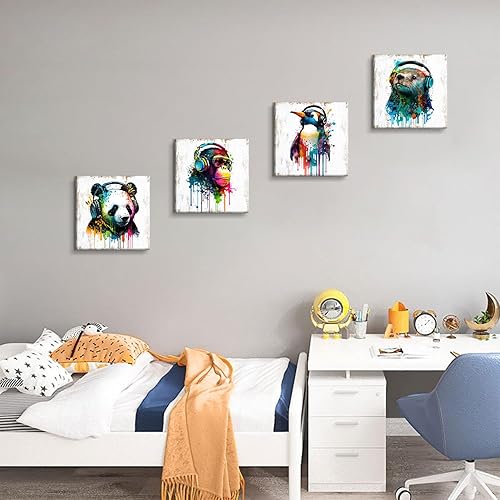 Miniatura 35 de Arte de pared de naturaleza con plantas verdes, decoración de pared de hojas botánicas tropicales, impresiones en lienzo para dormitorio, Hoja