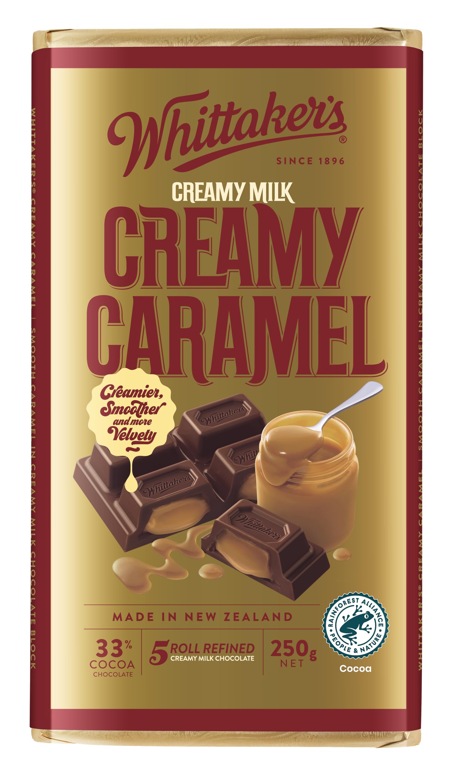 Whittaker's 309 33% Cocoa Creamy Caramel Milk Chocolate 250 g