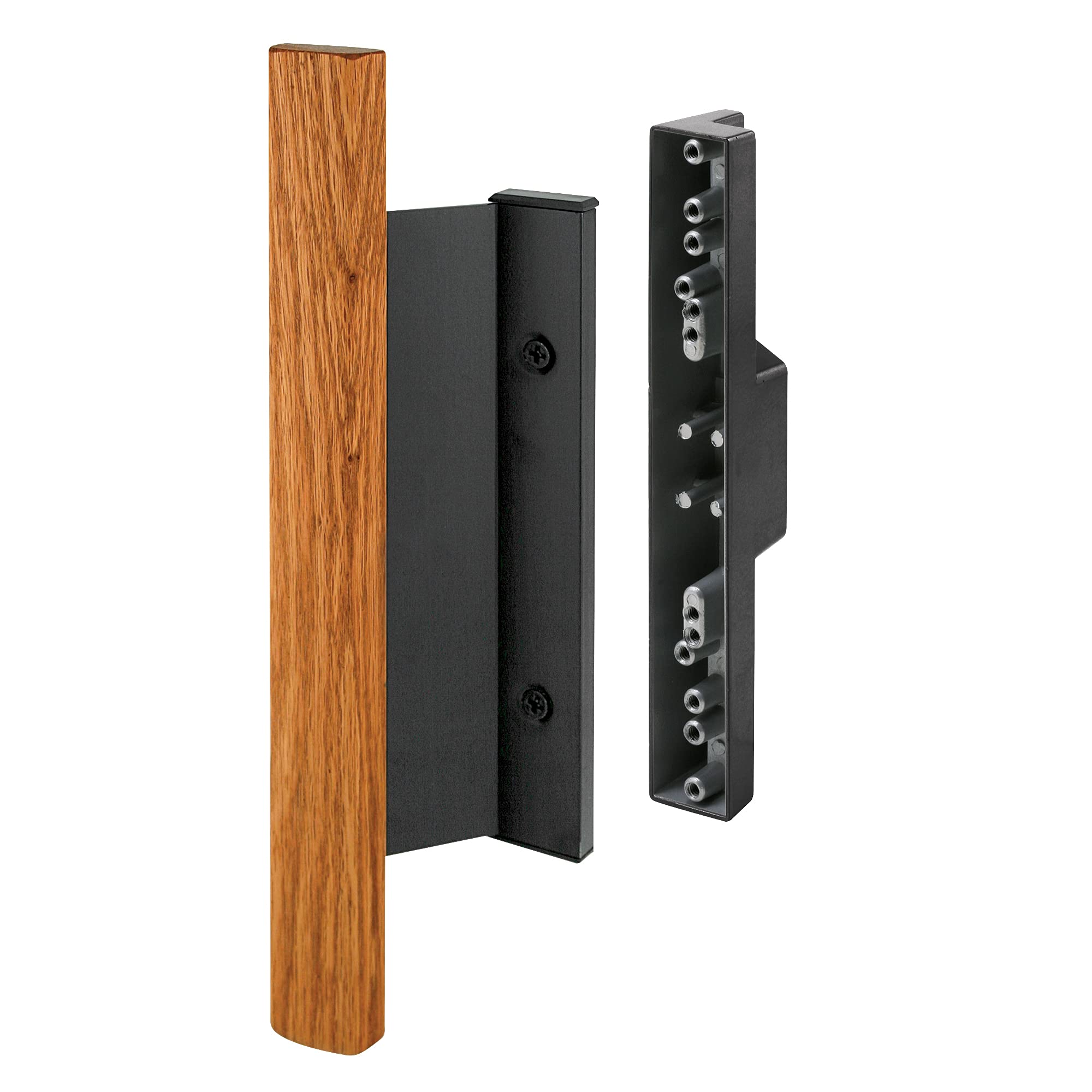 Sliding Door Handle Set - Aluminum & Wood -3