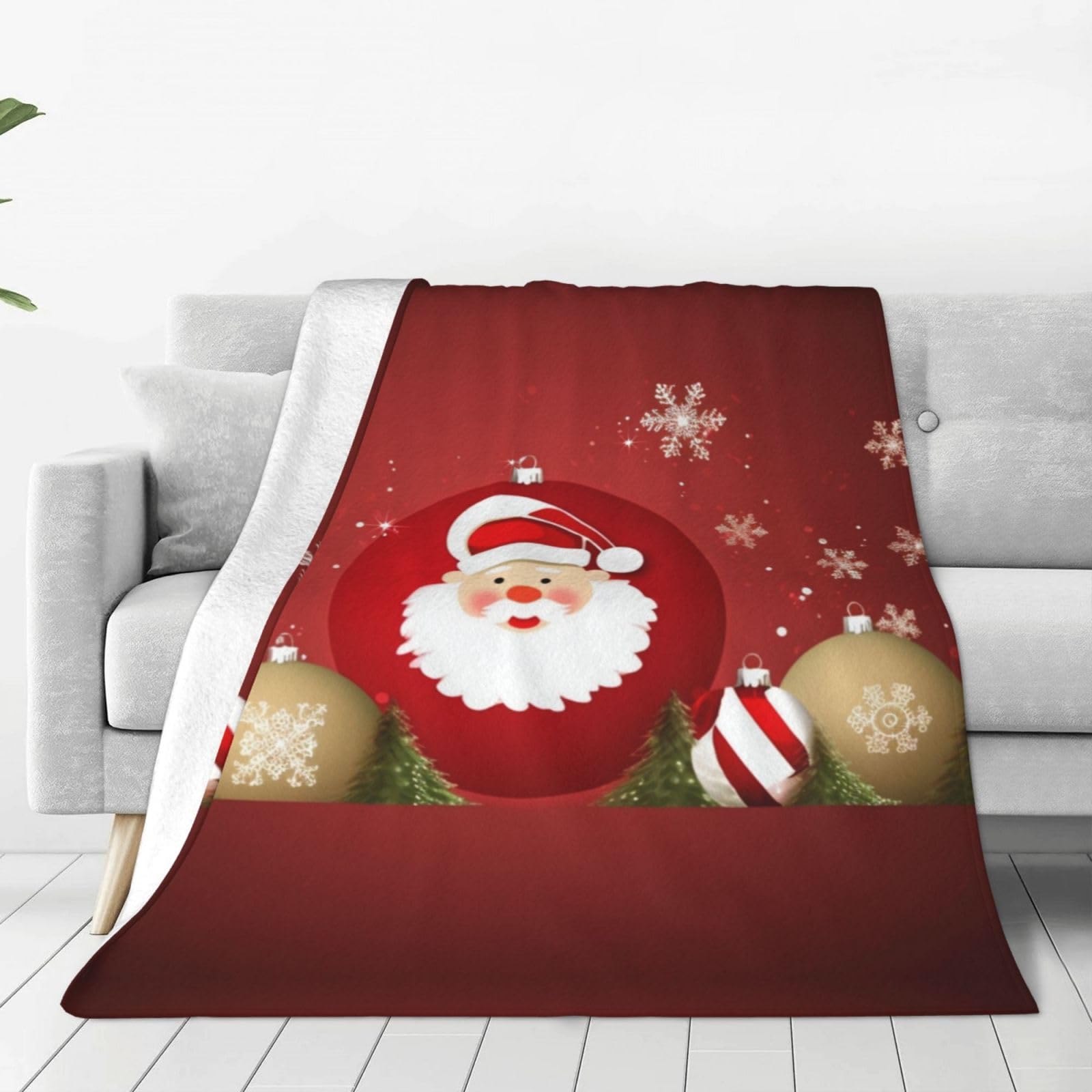 Couverture en flanelle de haute qualité Merry Christmas lit
