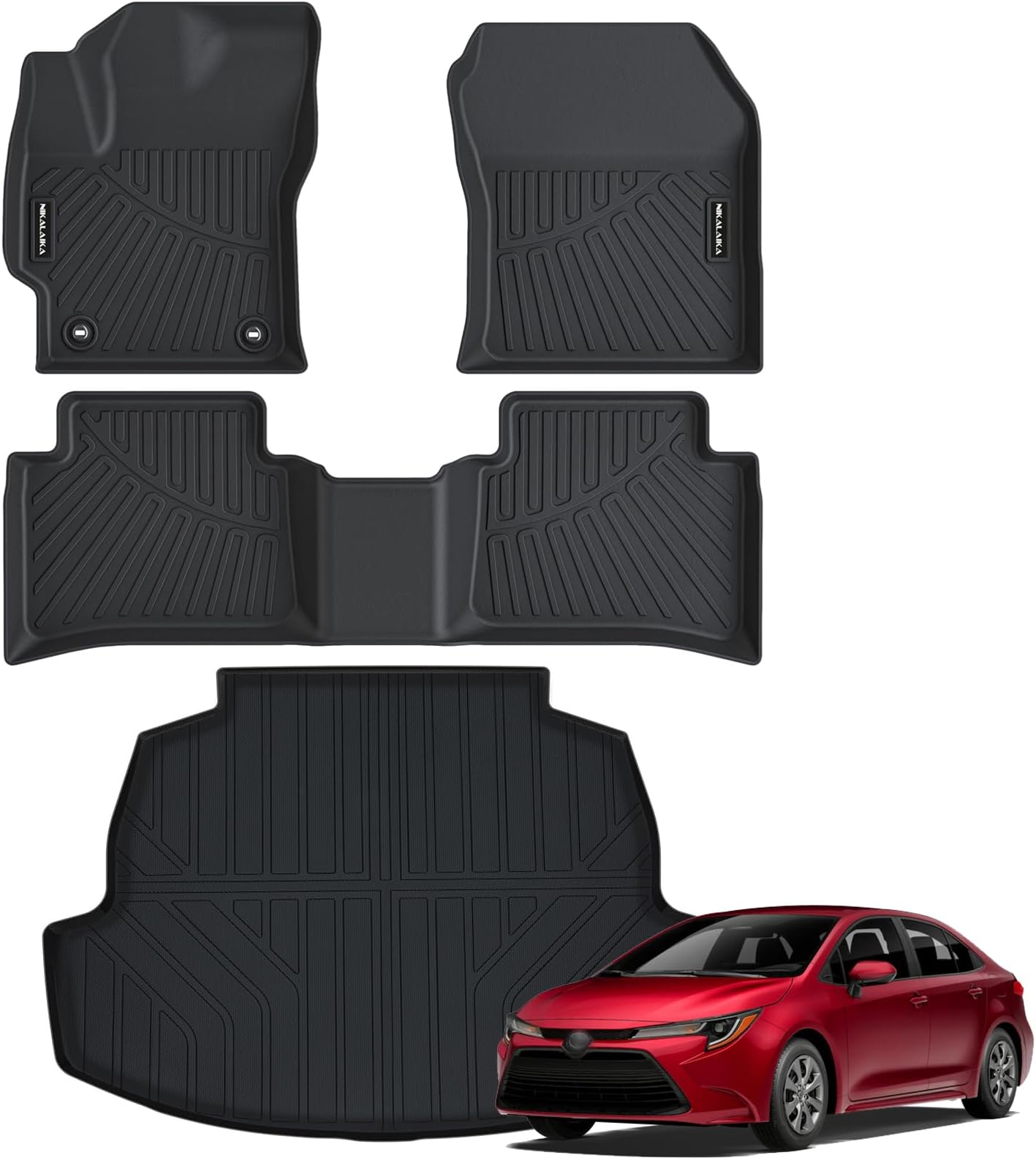 Amazon.com: LASFIT Floor Mats for Toyota Corolla Sedan 2020-2025 (Not ...