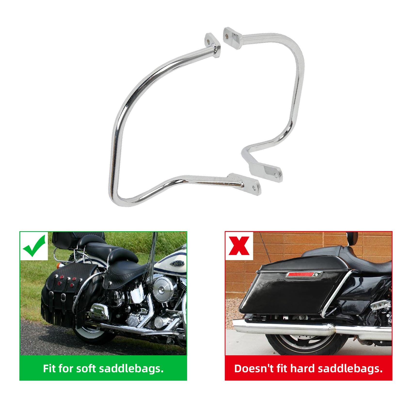 Amazon.com: TCMT Engine Saddlebag Case Guard Rail Crash Bar Fits