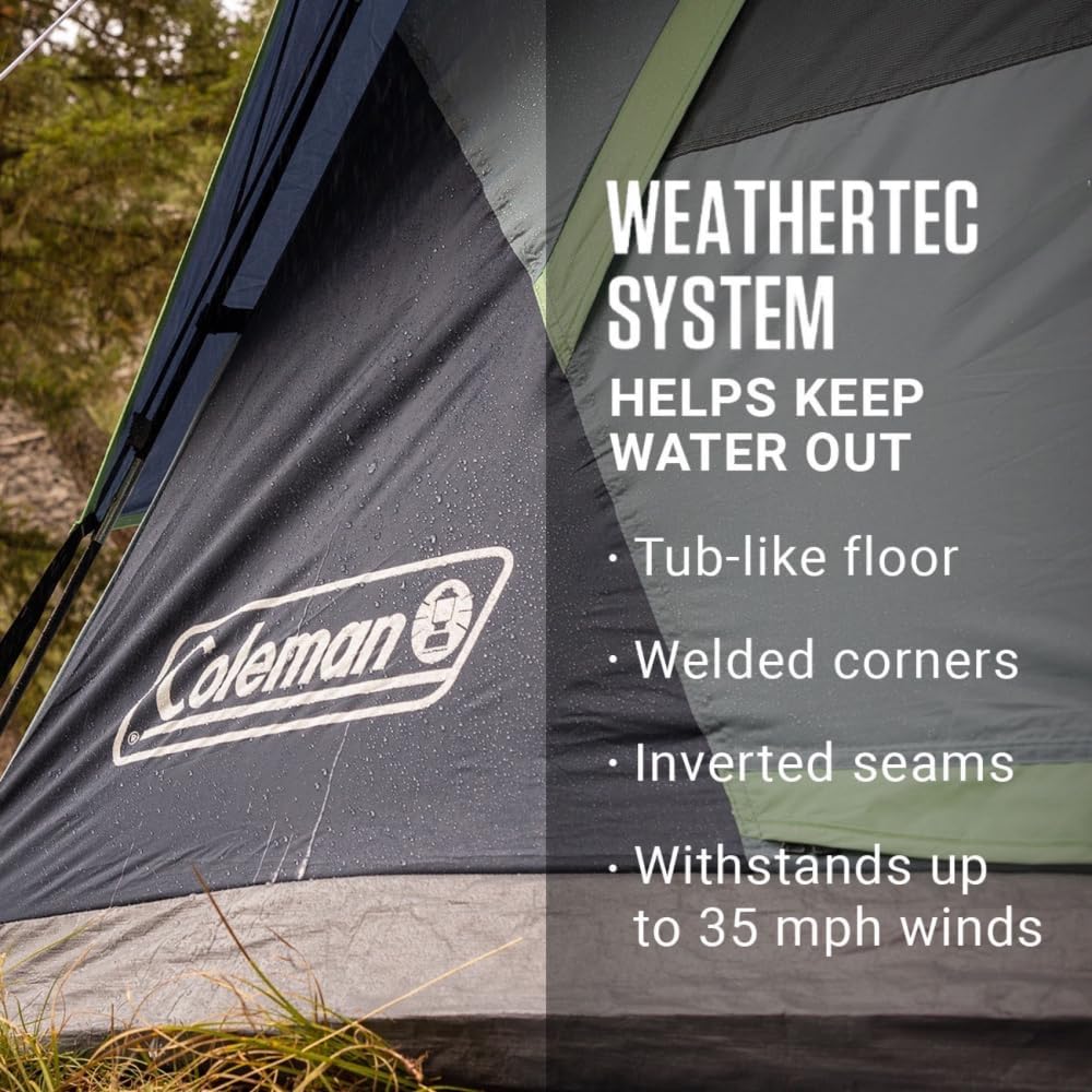 Evergreen 4-Person Dome Camping Tent with Vestibule