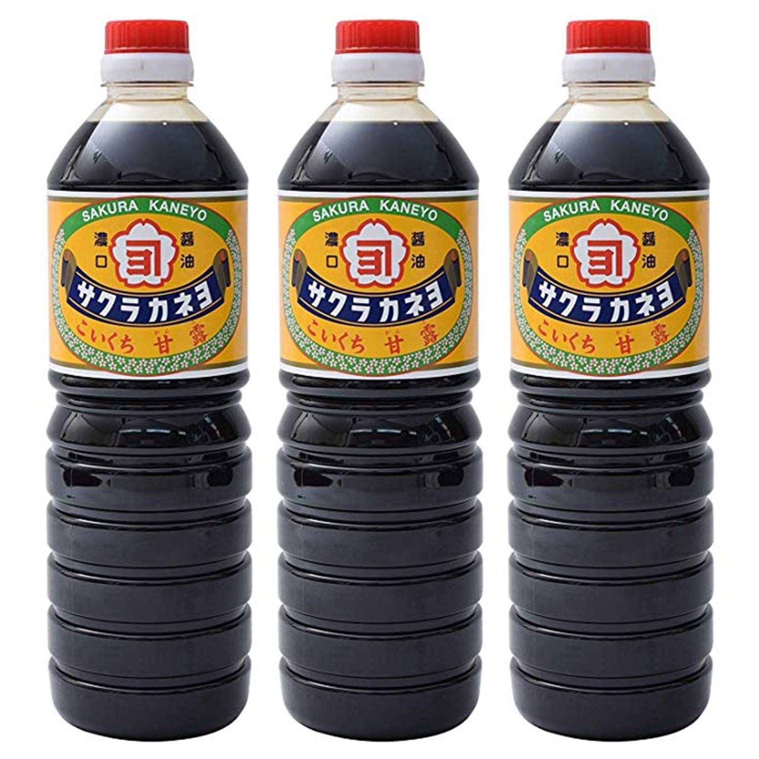 【 吉村醸造 サクラカネヨ 】 甘露 しょうゆ 1L ×3個