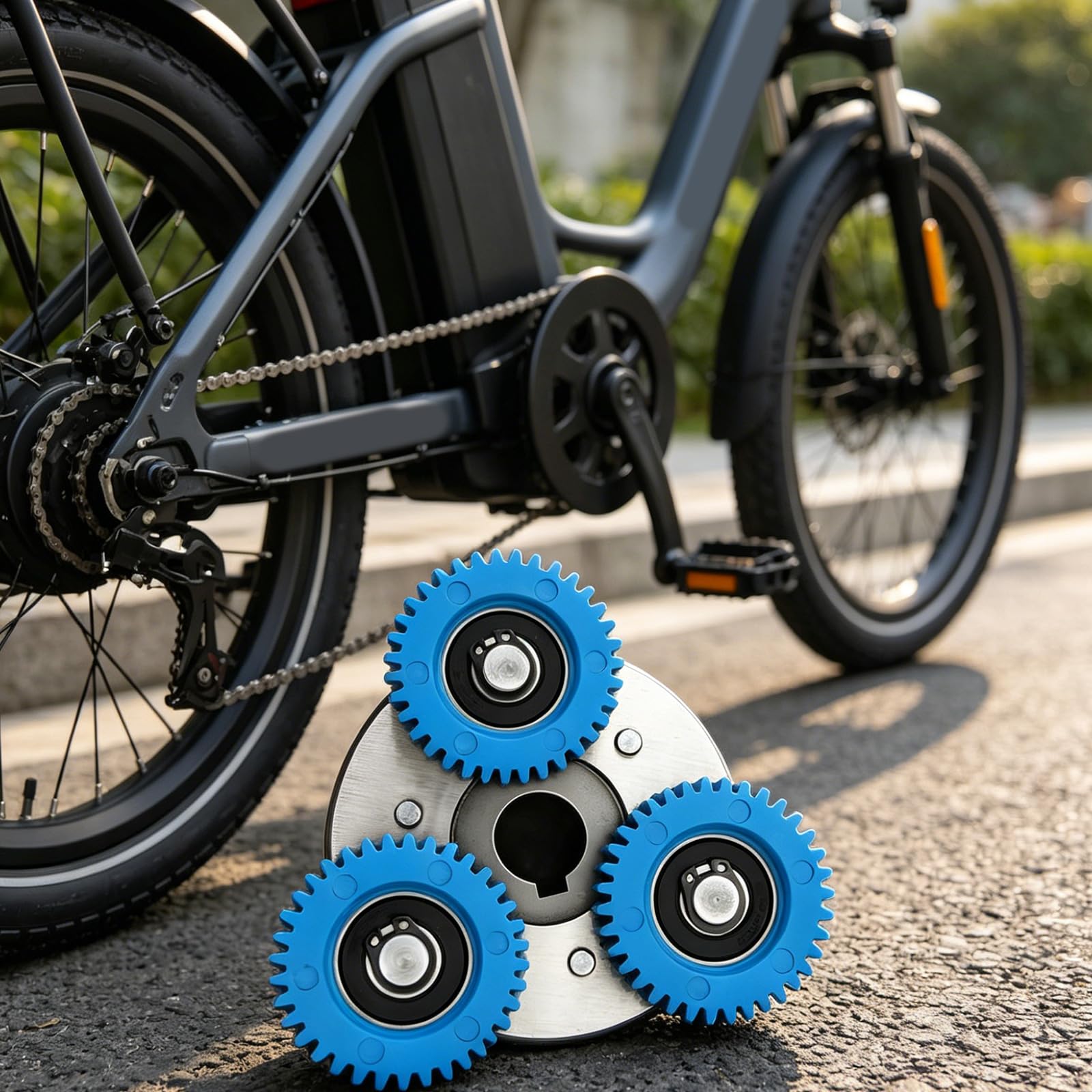 Gruppo frizione in acciaio da 38 mm per riparazione bici elettrica, gruppo in nylon per manutenzione del motore, scambi ingranaggi usurati e progetti ricostruzione della trasmissione