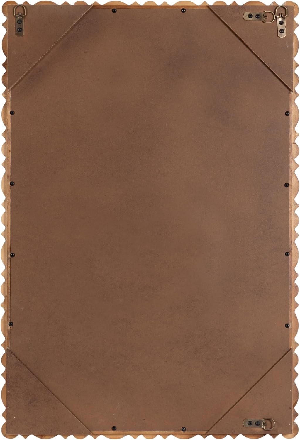 Kate and Laurel Prindle Turned Wood Beaded Rectangle Mirror