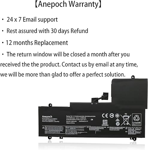 Miniatura 6 de Batería para portátil L15L4PC2 L15M4PC2 compatible con Lenovo Ideapad Yoga 710-14ISK 710-11 710-14IKB 710-15IKB 710-15ISK Series Notebook 5B10K90778