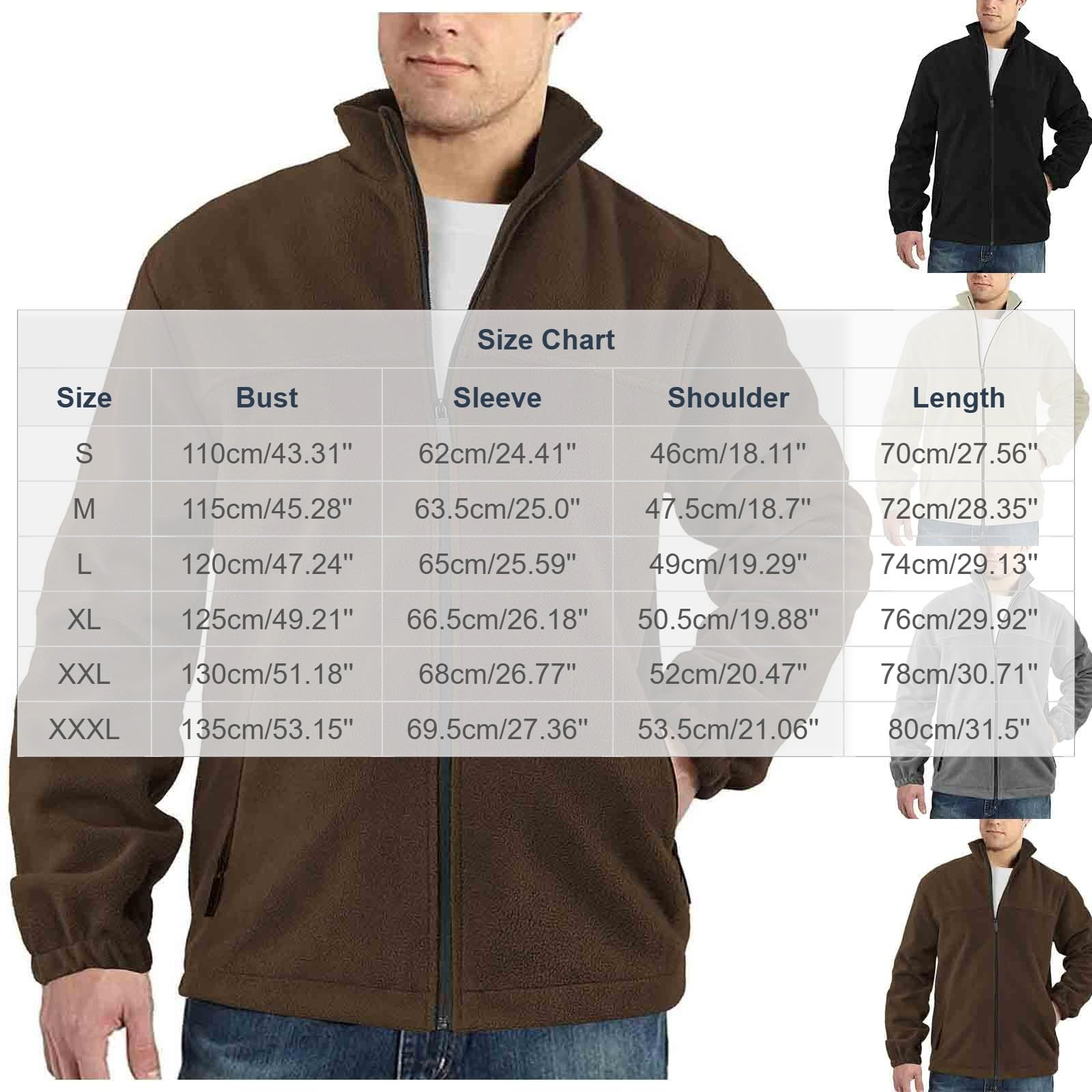 Giacca Pile Polare Uomo Sherpa Felpa Calda Con Zip Manica Lunga Sweatshirt | Tessuto pile soffice, interno sherpa termico, zip frontale, manica lunga, vestibilità regular, comfort quotidiano uomo
