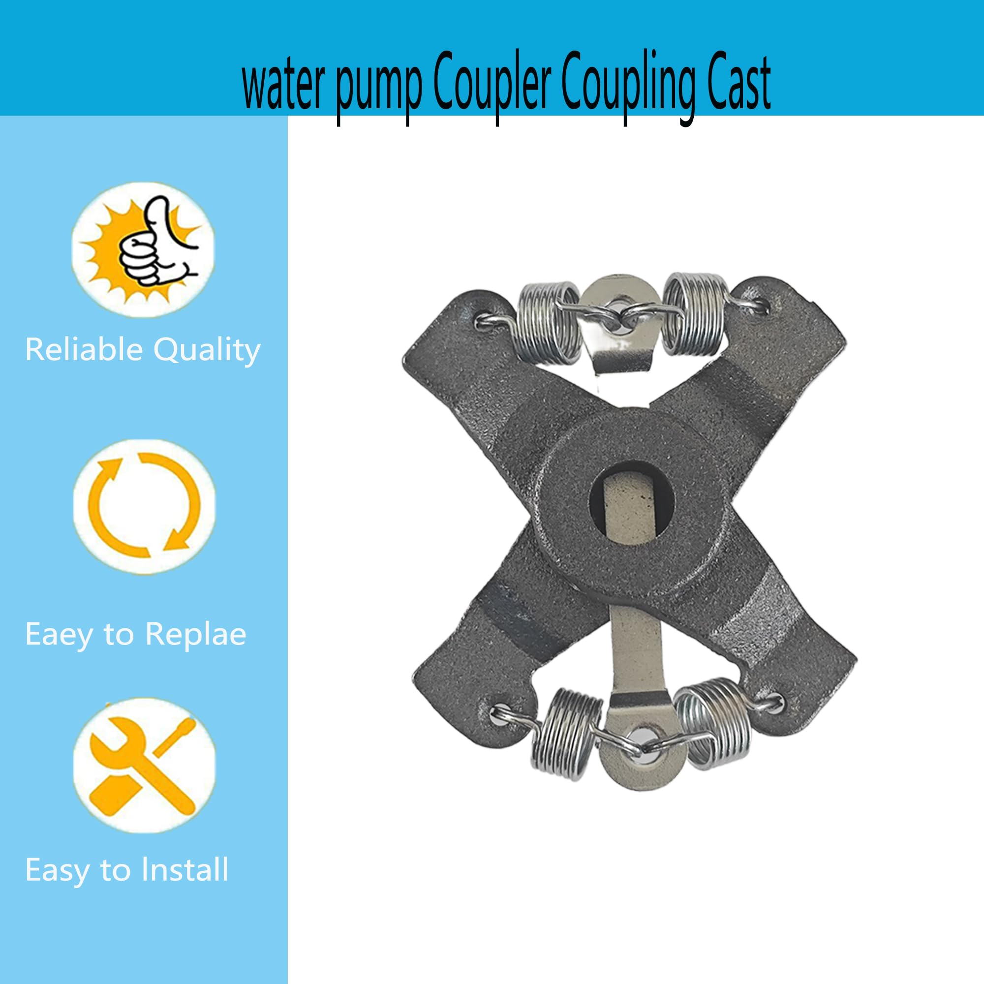 lrnyso Replacement water pump Coupler Coupling Cast 118705 806026