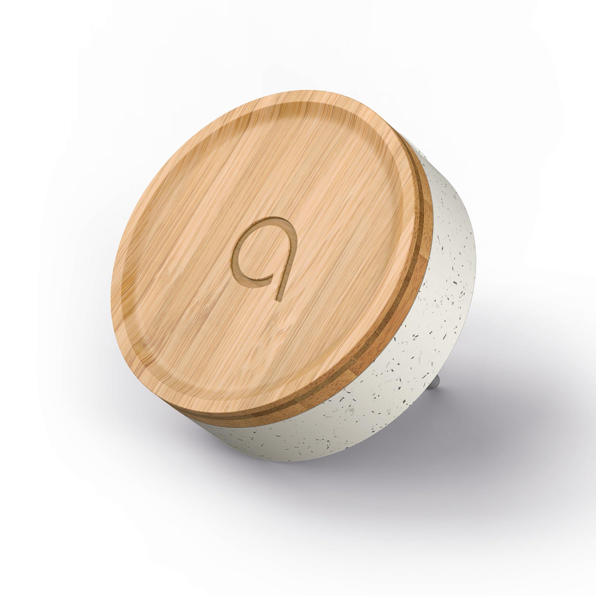 Avidsen Bamboo, Carillon Sans Fil Sans Pile, Sonnette de Porte Étanche IP44, Portée 150m, 32 Mélodies, Design Bois Bambou, Plastique Recyclé, Prise Secteur, Écologique, Installation Facile, Blanc
