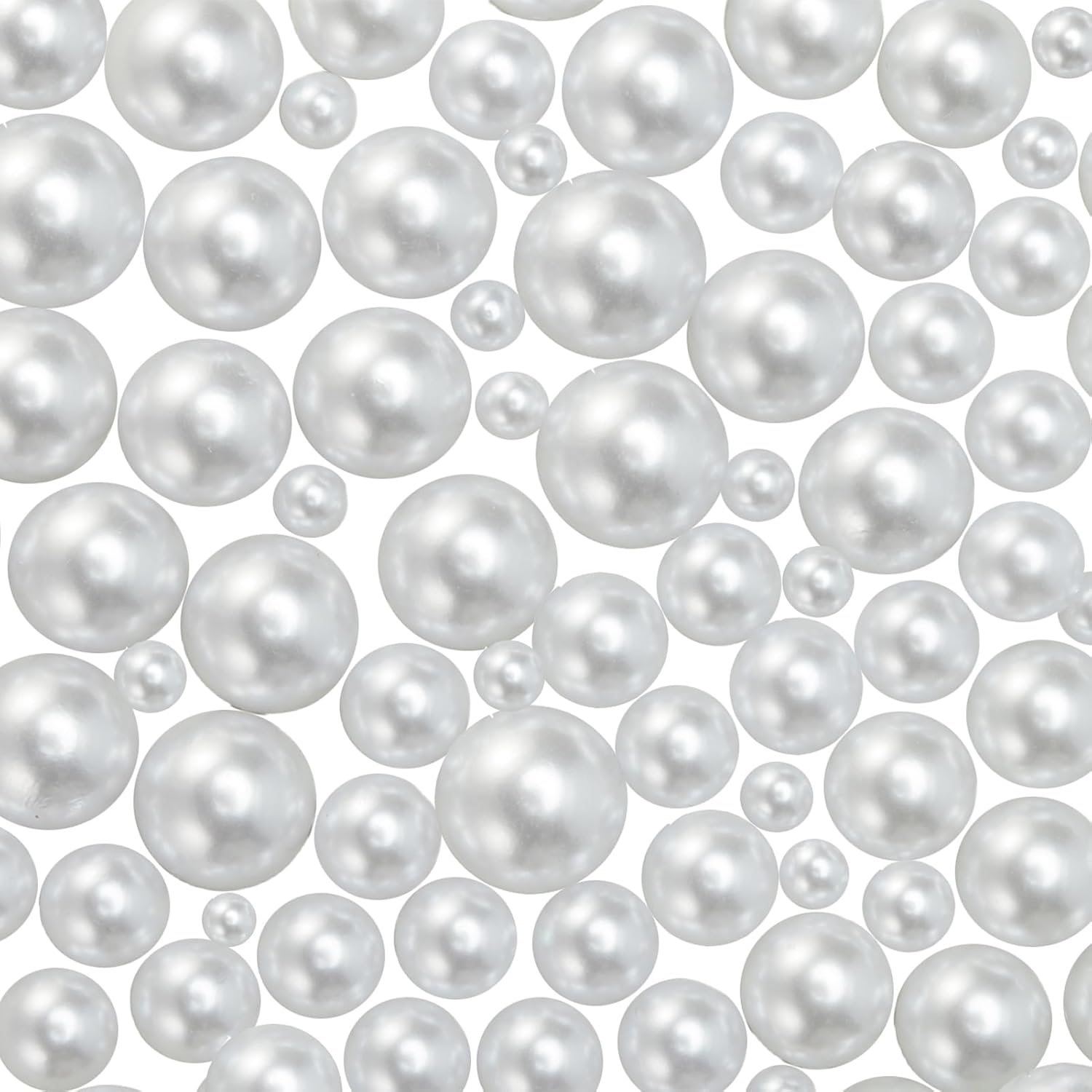 1200pcs Flatback Half Round Pearls Flat Back Pearls 4/6/8/10/12/14MM for Crafting Jewelry Crafts Wedding Dress Nail Art Making (White) - Image 7