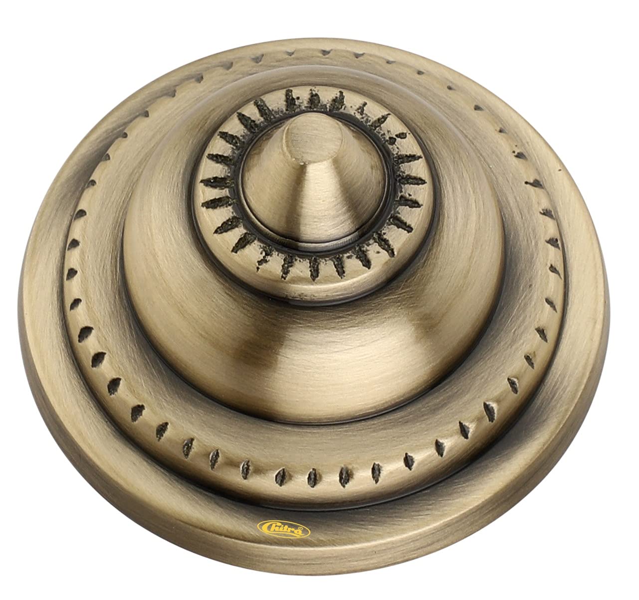 Chitra Brass Decorative Ashoka Door Dooms for Doors/Pooja Room/Home Decorative Pack of 4 (Antique Brass Finish, 50 MM) Pull Handle — Amazon image 2