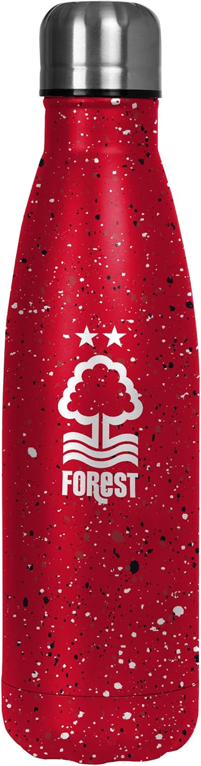 Notts Forest water bottle: FOCO ly Licensed Nottingham FC Football Paint Splatter 500ml Reusable Water Bottle — FOCO — ly…