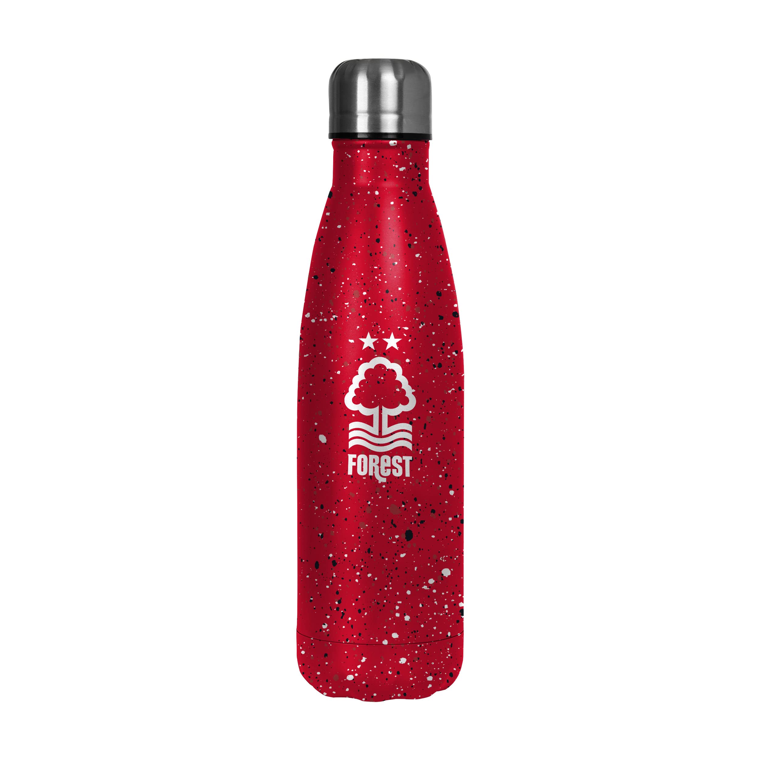 FOCO Officially Licensed Nottingham Forest FC Football Paint Splatter 500ml Reusable Water Bottle