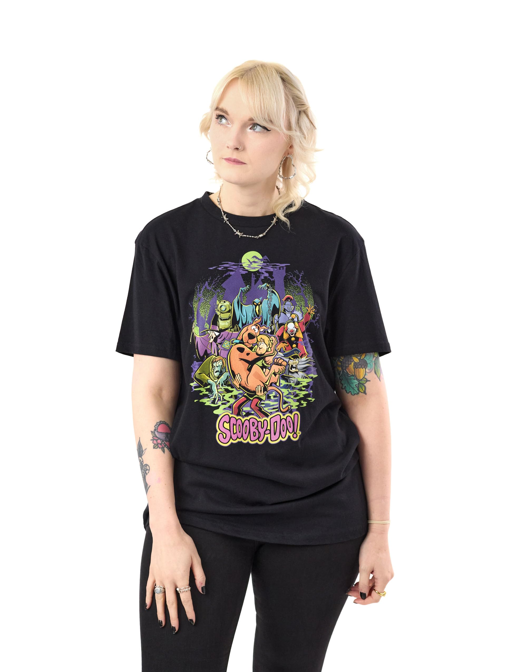 Scooby Doo (Large) Short Sleeved T-Shirt (Unisex ) Black