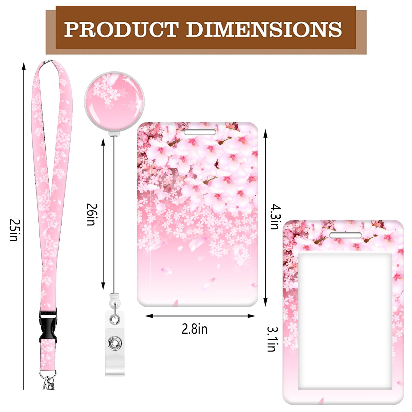 Shiyou-Badge Reels Retractable With Carabiner Reel Clip, ID...