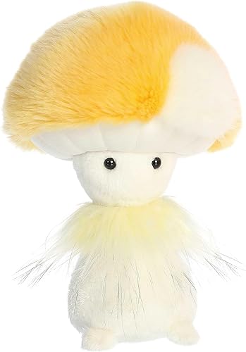 Miniatura 2 de Aurora Vibrant Fungi Friends - Animal de peluche de miel - Diseño único - Compañeros adorables - Amarillo 9 pulgadas