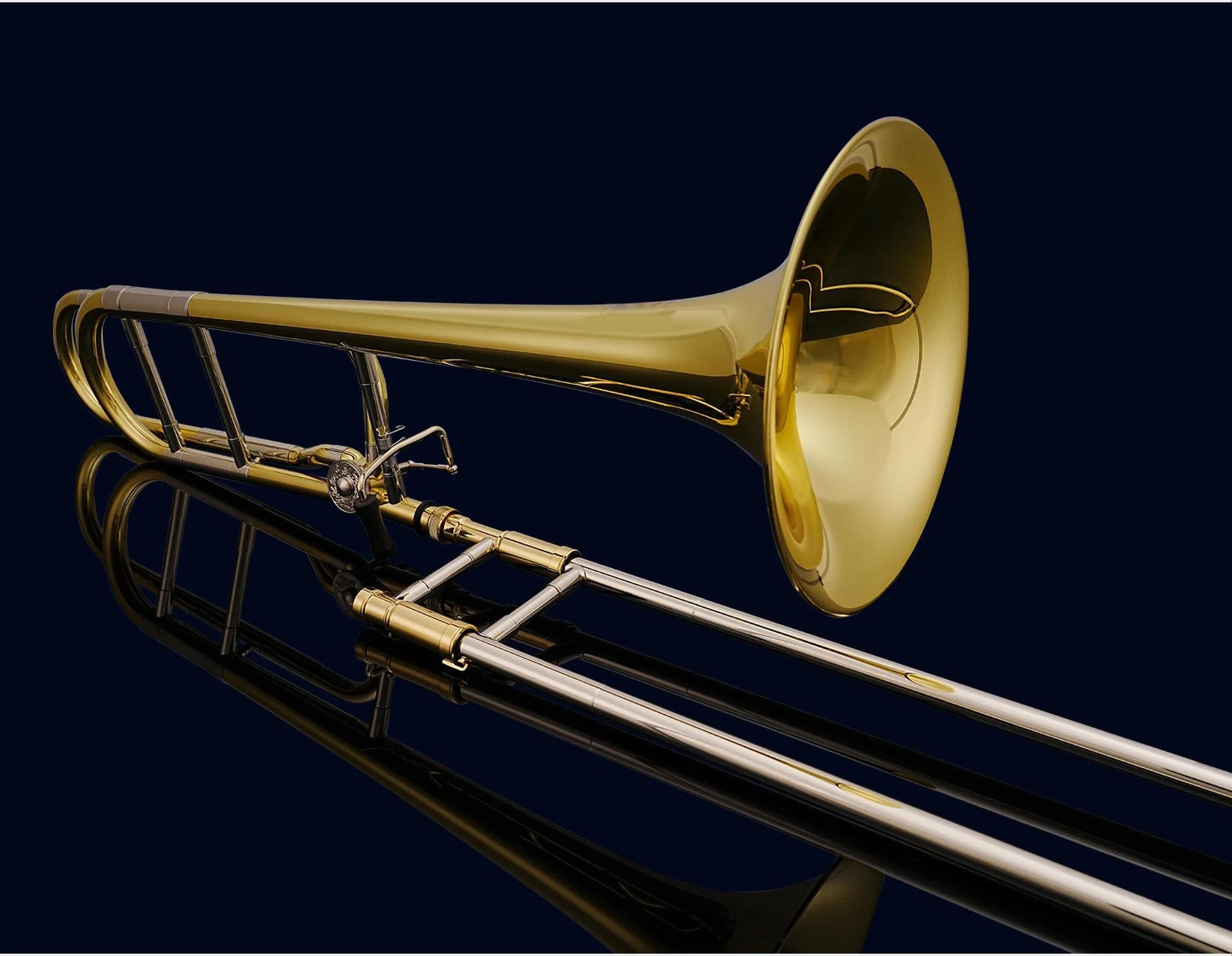 Bb-Posaune Blechblasinstrument Gold Anfänger Professionelle Leistung Profiposaune