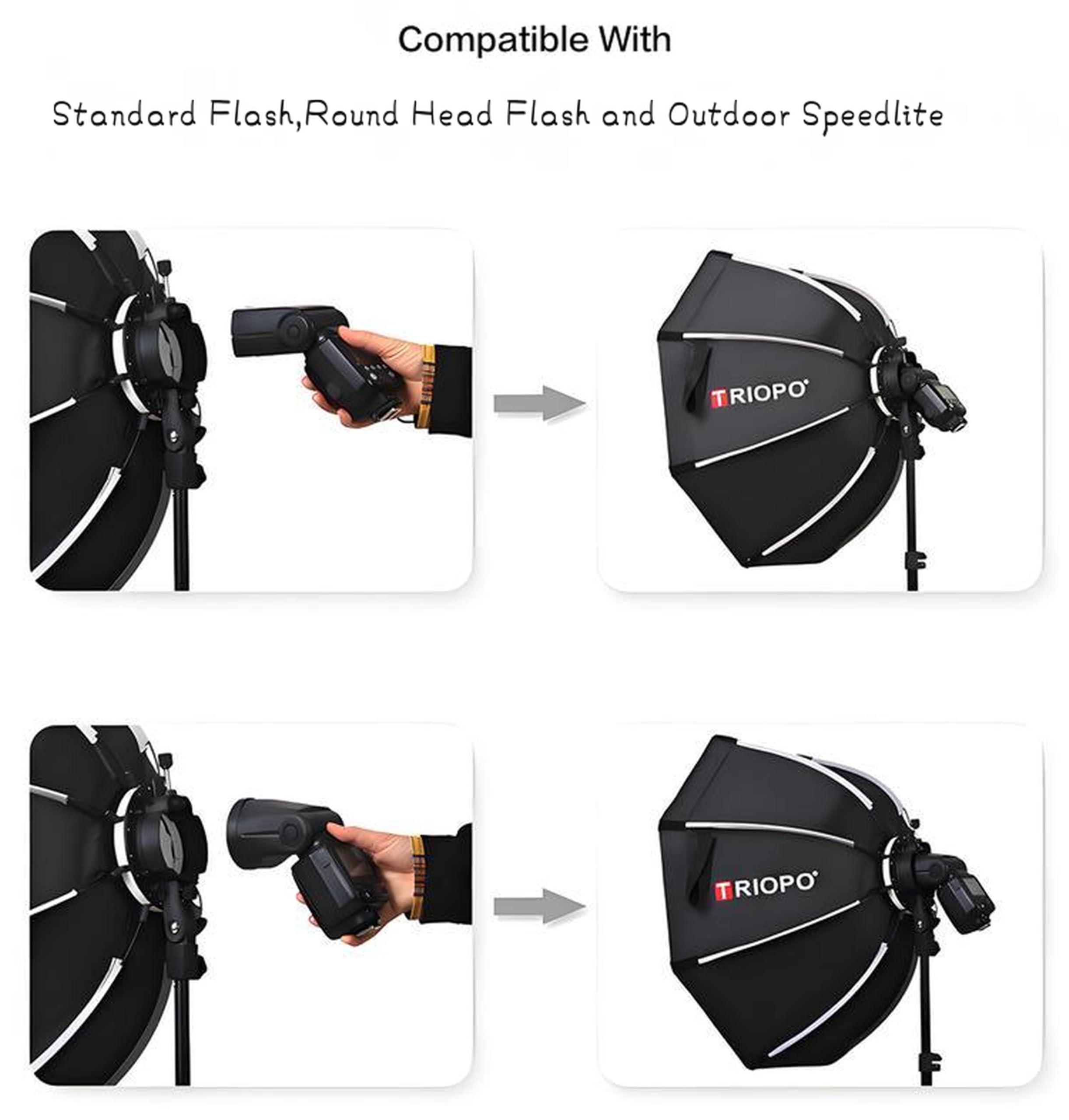 Softbox 90 cm dyfuzor światła z siatką o strukturze plastra miodu kompatybilny z okrągłą głowicą błyskową Godox V1 AD200 Pro Profoto A1 F1-250 Flash Outdoor Speedlite