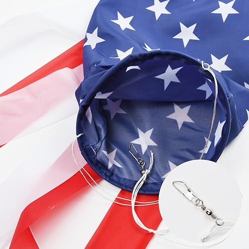 Miniatura 3 de Decoraciones de Estados Unidos para exteriores del 4 de julio, paquete de 2 calcetines de viento con bandera de Estados Unidos, estrellas y rayas,