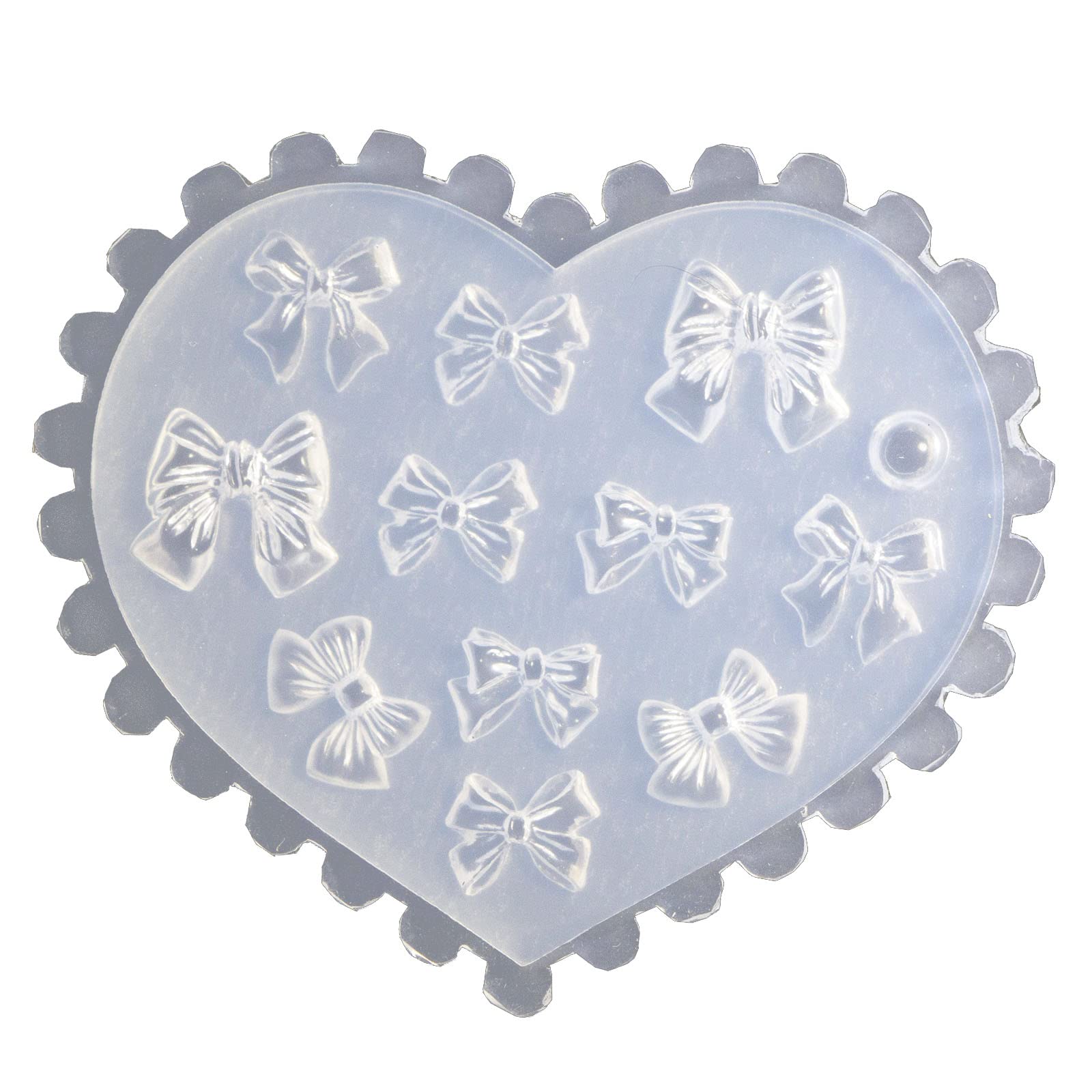 Jojnsha 78 Bow Heart 3D Silicone Mold Nails Art Carving Mold For Art Decorations Supplies Art Templates Maincure Tool