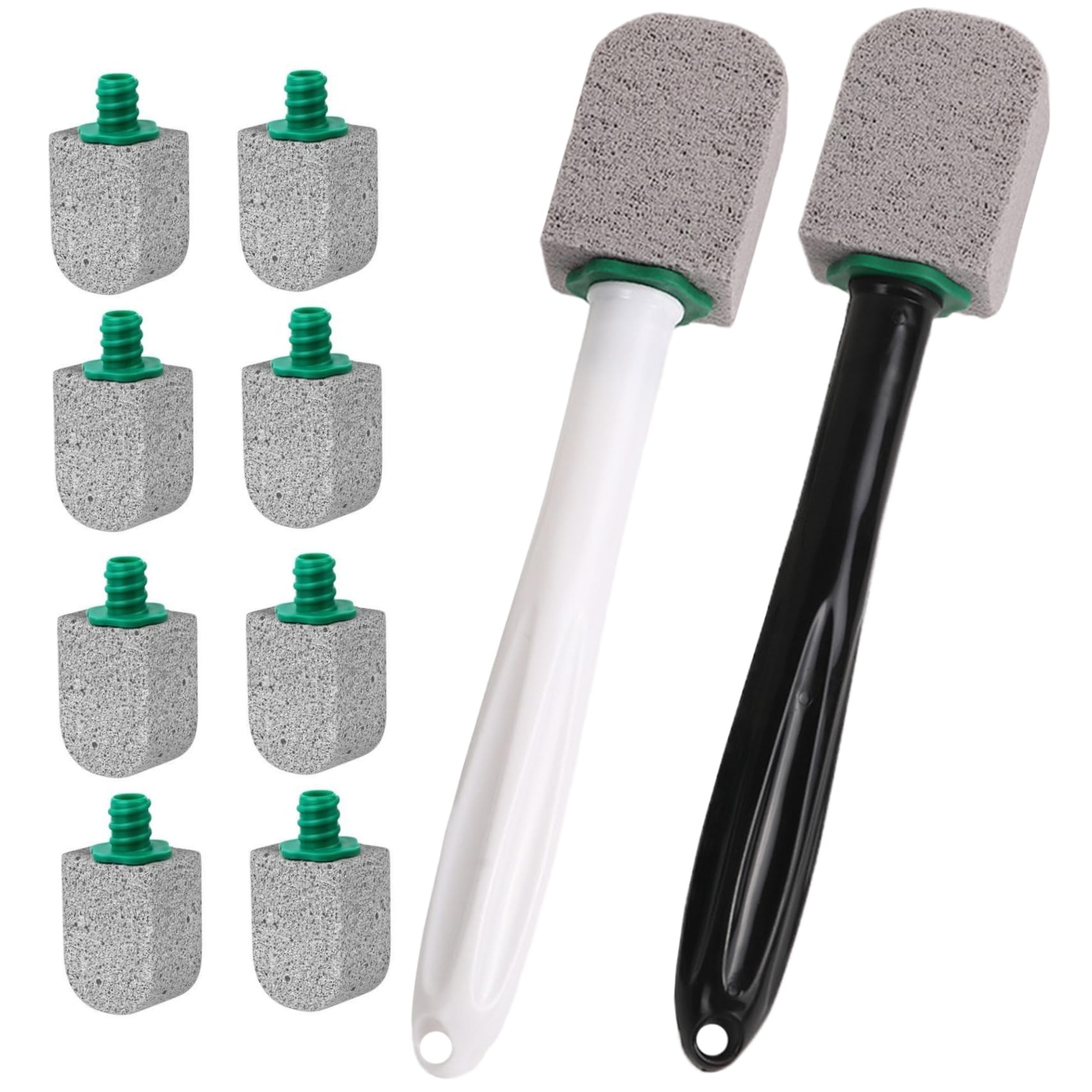 Takingup Assorted Color 12Pcs Pumice Stone Toilet Bowl Cleaner, Bathroom Toilet Pumice Stone With Plastic Handle For Remove Hard Water Stains, Cleaner