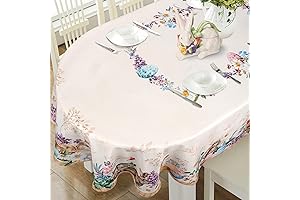 Add Easter Festivity to Any Gather with This Charming Easter Oval Tablecloth
