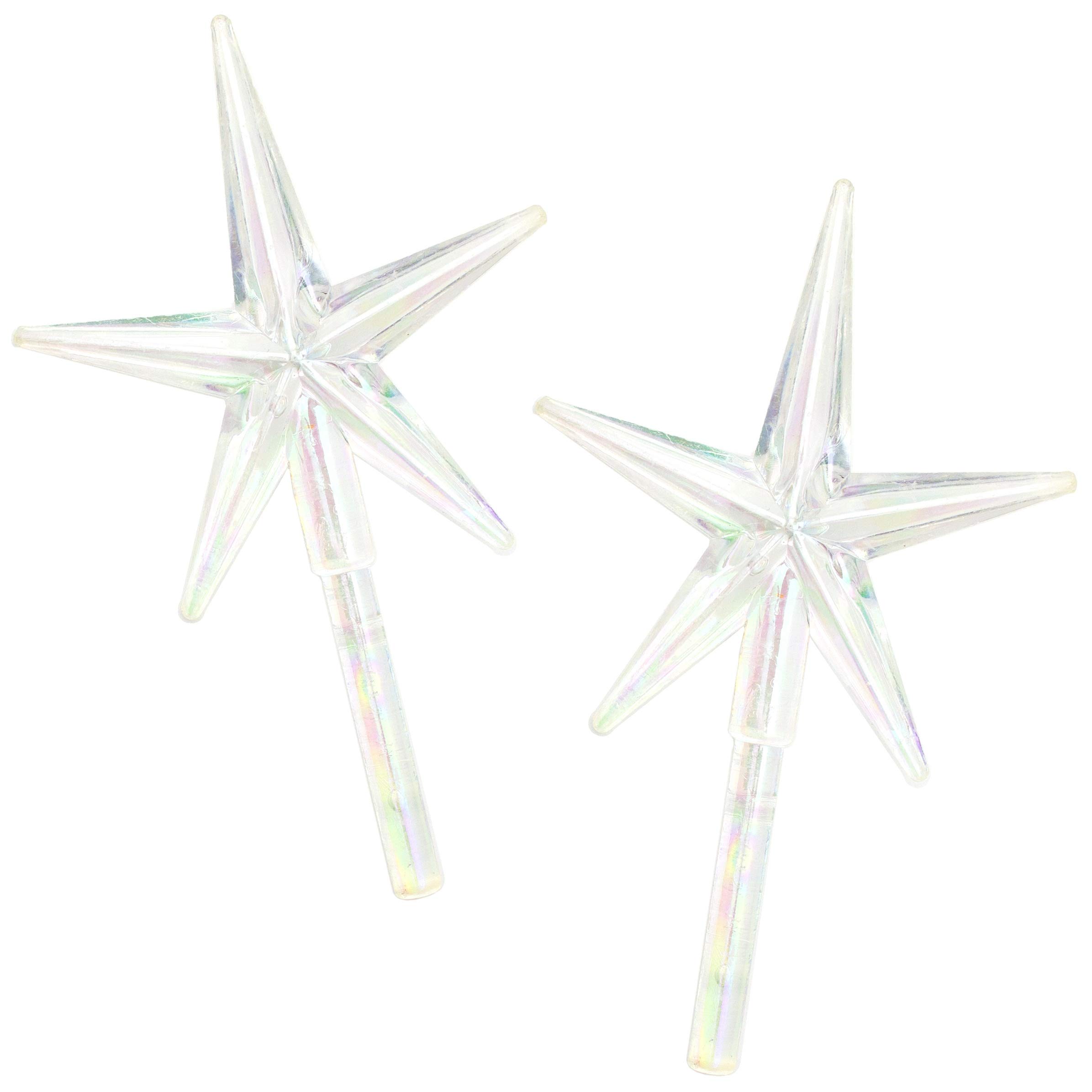 Cousin DIY Ceramic Christmas Tree Stars, 2pc, Clear (40000459)