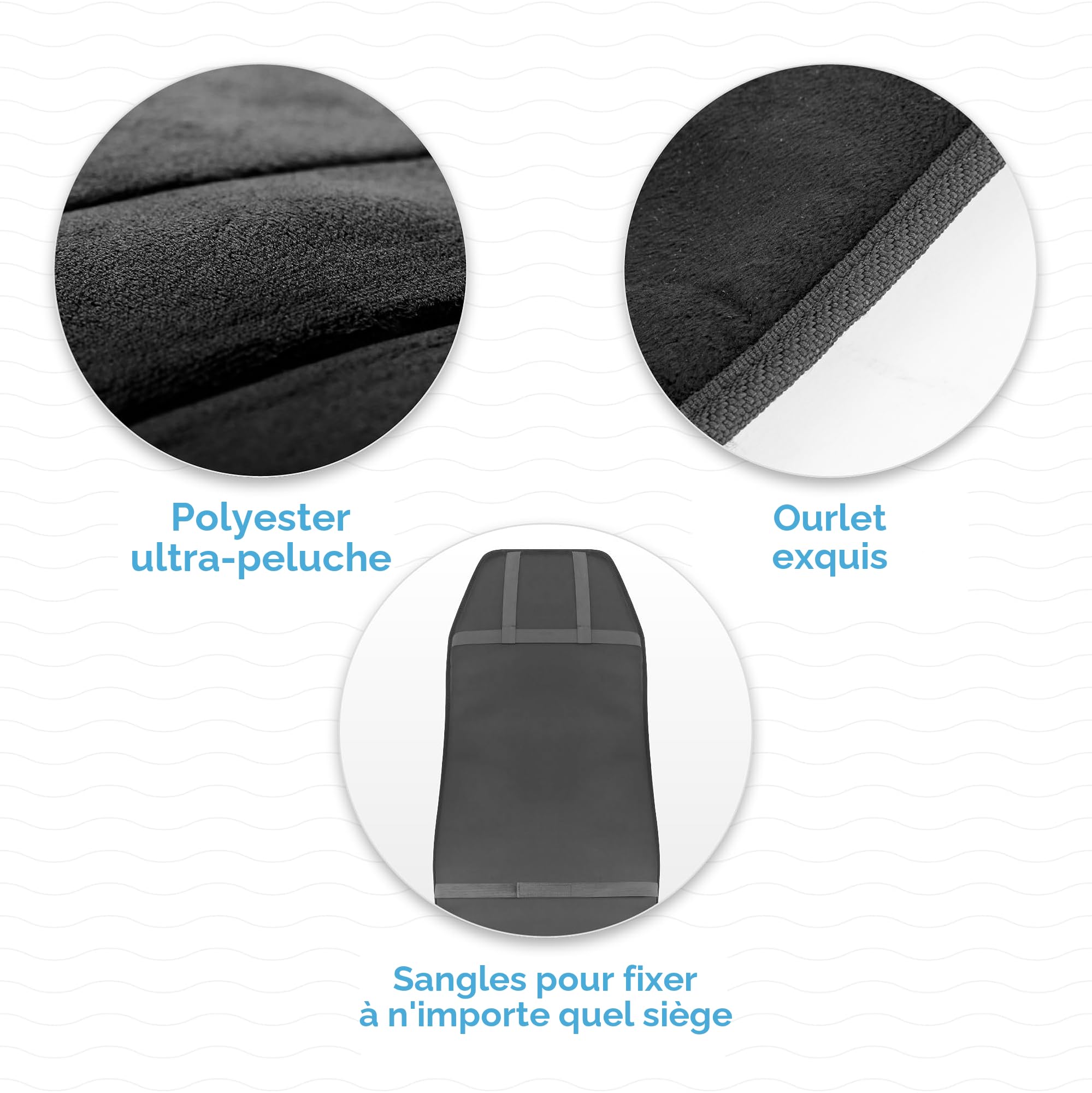COMFIER Coussin de massage pour chaise, appareil de massage du dos avec chaleur, 10 moteurs de vibration pour le dos et la nuque, coussin de massage idéal pour le bureau et la maison