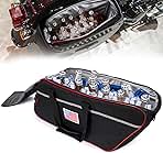 Motorcycle Cooler Bag is Designed to Fit Models from Harley-Davidson and Indian with Side Trunks. It is Crafted from Premium Fabrics and Features Waterproof Technology.