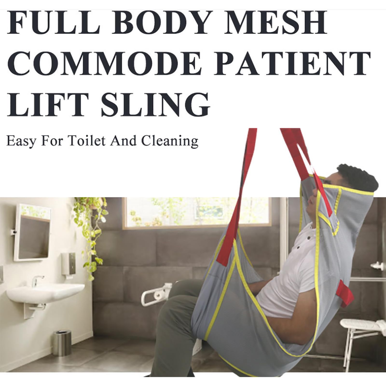 Cintura di trasferimento per scale e ascensore per pazienti, comoda da usare e spostare facilmente, portata 230 kg, per persone deboli e costrette a letto, malattie, disabilità