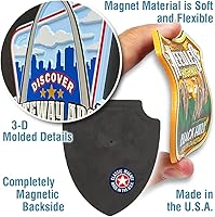 Vista 3 de Imán de Parque Nacional Badlands de Classic Magnets, 2.9 x 3 pulgadas, recuerdos coleccionables y regalos fabricados en los Estados Unidos