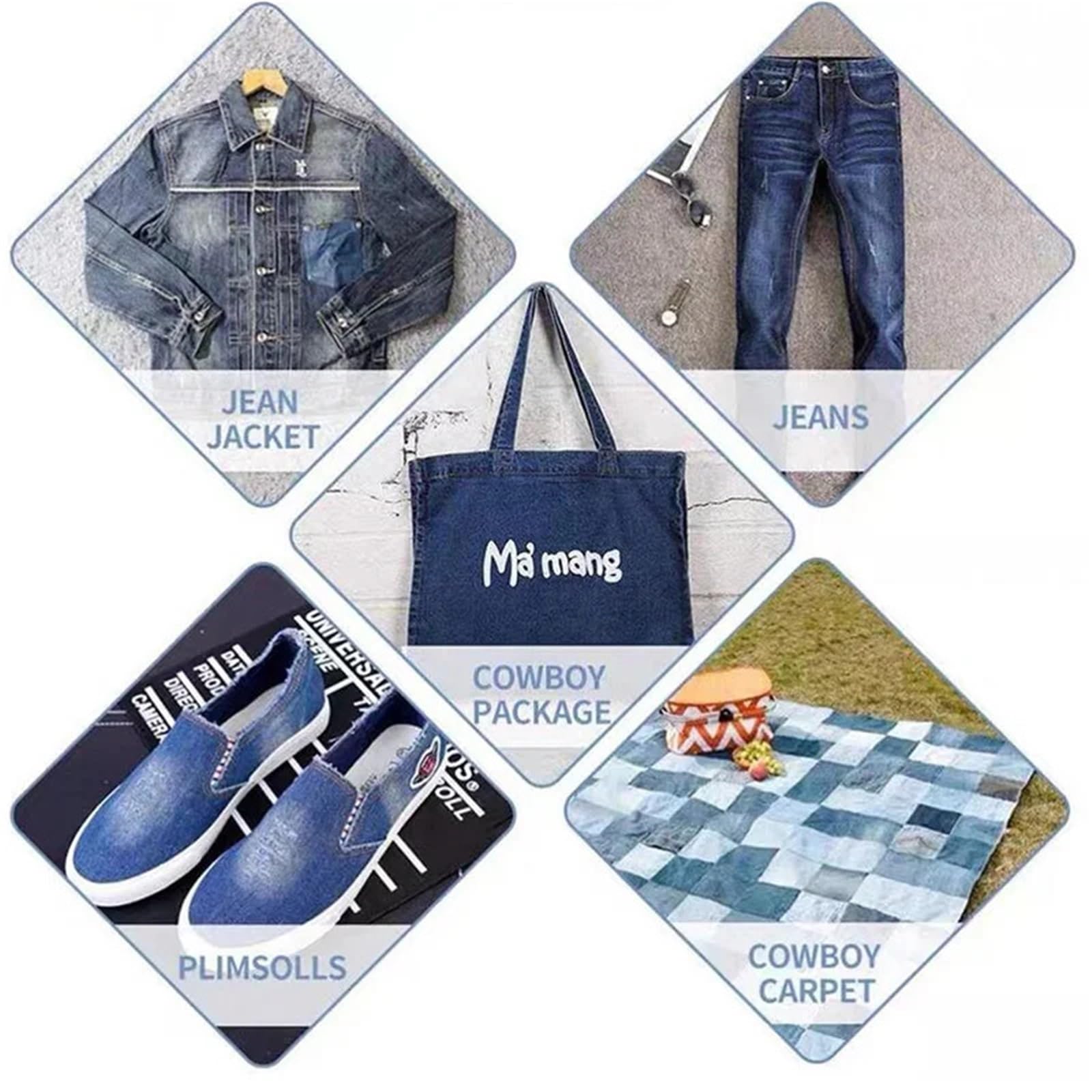 Aufnäher zum Aufbügeln für Kleidung, 40 Stück, mehrere Farben erhältlich, Reparaturflicken zum Aufbügeln für Kleidung, Jeans, Reparaturstoff, DIY, Nähen, Stoffreparatur (PE7518CT)