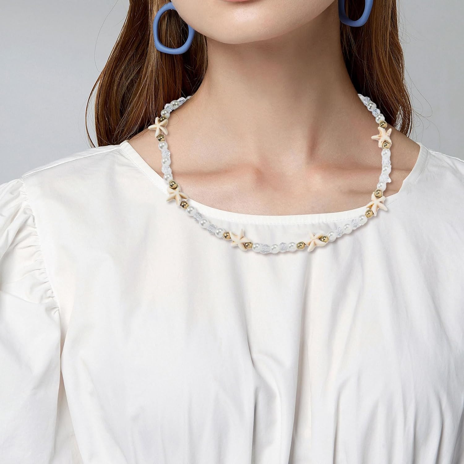 Collier Perles étoile De Mer – Plaqué Or 18k & Perles D'eau Douce – Bellis Bijoux