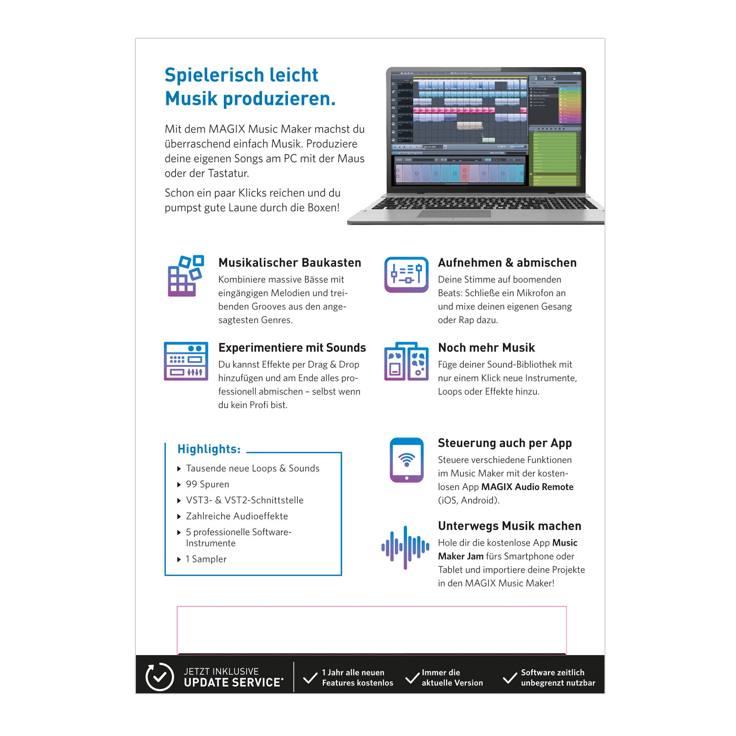 Music Maker – 2017 Plus Edition – Überraschend einfach Musik machen [Download]