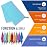 VENTURE 4TH Quick Dry Microfiber Towel - Odor Resistant, High Performance Towels for Gym, Camping, Travel, Yoga and Beach (Blue-Pink Large) - Includes Tear Resistant Bag