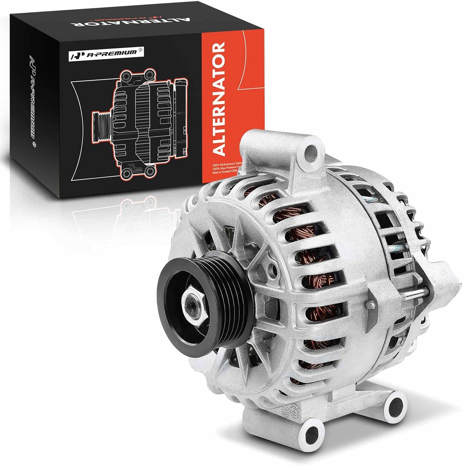 APremium Alternator Compatible with Ford Mustang 2005 2006 2007 2008 V6 4.0L, 135Amp 12Volt CW