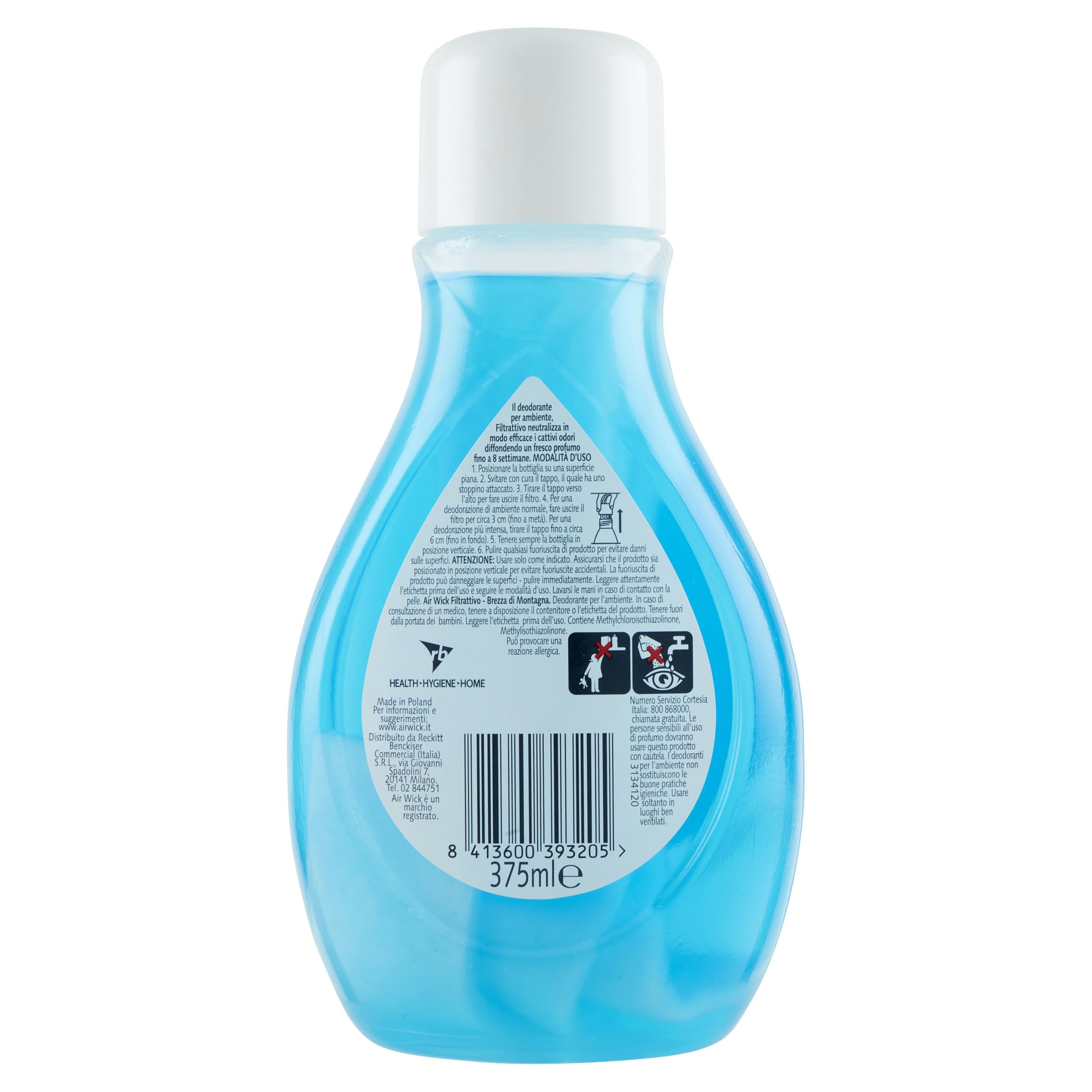 Airwick Deo Filtro Attivo - Antitabacco, 12 unità da 375 ml, 5 Lavanda in Fiore, 4 Brezza di Montagna, 3 Agrumi